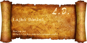 Lajkó Dániel névjegykártya