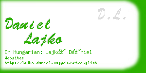 daniel lajko business card
